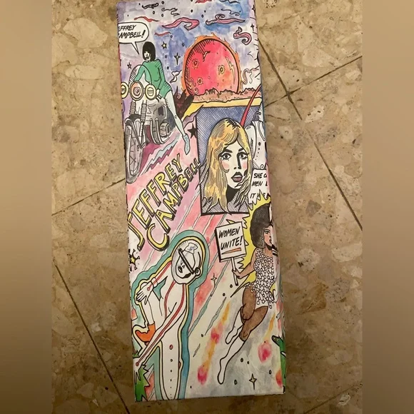 NEVER WORN jeffrey campbell white lace up primma sandal - Picture 4 of 5